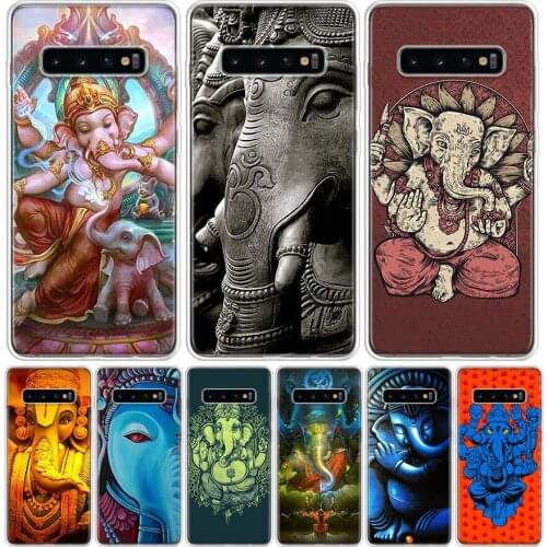 Ganesha Hindu God Ganesh Elephant Phone Case for Samsung Galaxy S10 S20 Ultra Note 10 9 8 S9 S8 S7 J4 J6 J8 Plus Lite + Popular