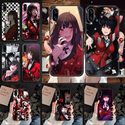 Kakegurui Jabami Yumeko Phone case For Huawei Honor 6 7 8 9 10 10i 20 A C X Lite Pro Play black luxury back tpu funda silicone