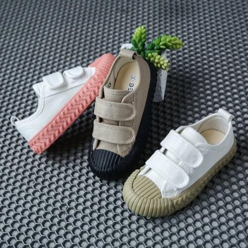 Spring Autumn Kids Girls Boys Canvas Sneakers Flat Children Canvas Shoes Children Sport Shoes Girls Boy All Match Casual Shoes
