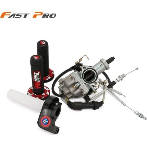 PZ30 30mm Accelerating Pump Carburetor+Dual Reinforced Cable For Keihin Tuned Or Standard Engines Up To CB CG 200/250CC