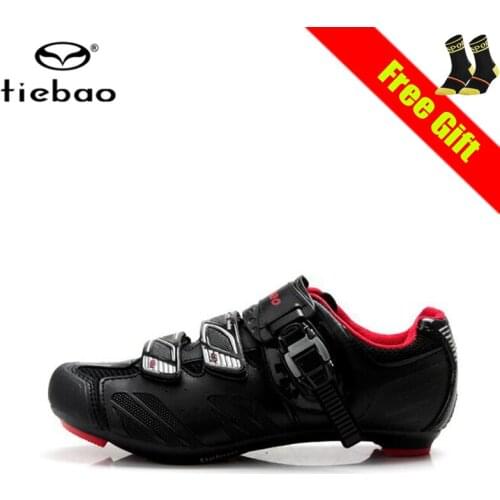 Tiebao professional cycling shoes sapatilha ciclismo road bike sneakers socks men women self-locking breathable riding shoes