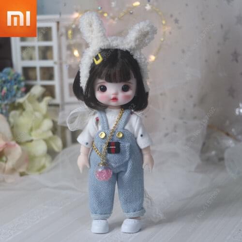 Xiaomi BJD Doll Fairy Anime Figure Resin Toys for Kids Surprise Gift for Girls Birthday 3D Eyes Full Set DIY Toys Cute 16 cm