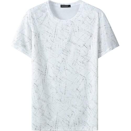 Summer men t-shirt short sleeve plus size 8XL 10XL 12XL Home wear oversize fat tshirt tees tops loose Printed short sleeves