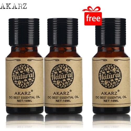 AKARZ Famous brand Best set meal Lotus Essential Oil Aromatherapy face body skin care buy 2 get 1