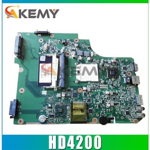 AKEMY PN 1310A2250810 SPS V000185580 Laptop Motherboard for Toshiba SATELLITE L505 L505D HD 4200 DDR2 Mainboard free cpu