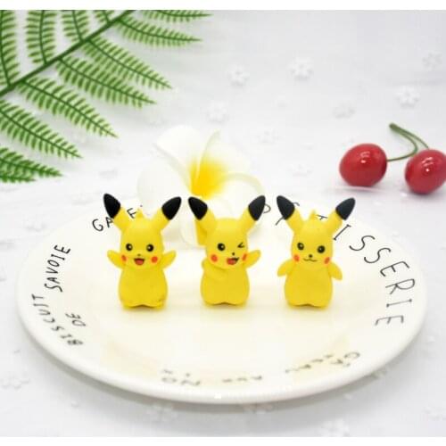 4pcs Cute Cartoon Animation Around Eraser Kawaii Stationery Pencil Rubber Eraser Student Kids Gifts School Office Supplies