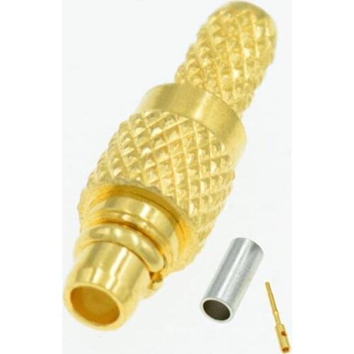 MMCX Male Straight RF Connector For RG58 LMR195 RG400 RG142 Cable