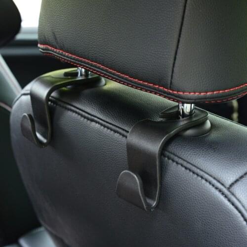 Multi-functional Car Hook Holder Car Headrest Back Seat Hanger Organizer Holder for Handbags Clothes Coats and Grocery Bag