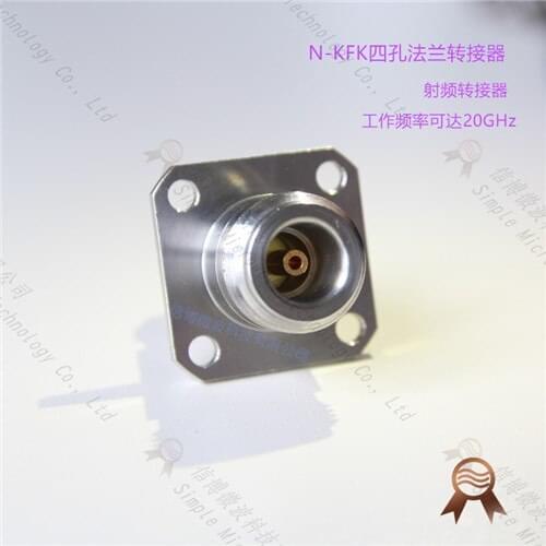 N-kfk four hole flange female to female stainless steel high performance 18G n-kykn female to female wall adapter