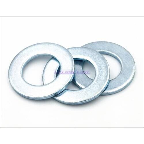 M2 M2.5 M3 M4 M5 M6 M8 M10 M12 M14 Zinc Plated Flat Washer Plain Washer Flat Gasket Brand New