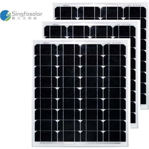 Panneaux Solaire 12V 50W 3Pcs/Lot Panels Solar 150W 36v Solar Battery Waterproof Solar Power System Car Camp Caravan Motorhome