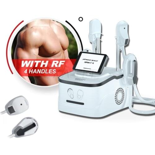 Portable 4 Handles Tesla HiEmt Emslim Electromagnetic Muscle Stimulator Fat Removal Slimming Machine