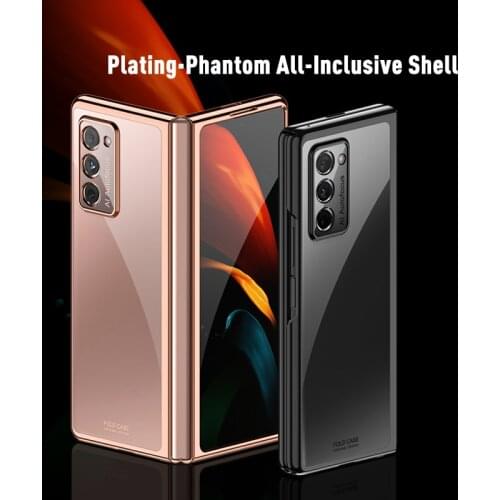 Anti-knock Mobile Phone Cover Plating Case for Samsung Galaxy Z Fold 3 Fold3 Fold2 Fold 2 Z Flip3 Flip 3 Protective Funda