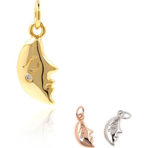 Pendant Necklace Making Supplies Moon Charm Fashion DIY Jewelry Bracelet Earring Accessories