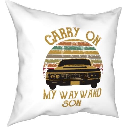 Supernatural Vintage cushions Cases Wear On My Wayward Son Dark Melted cushions Cover Adapted Decor cushion cover for bed 45x45