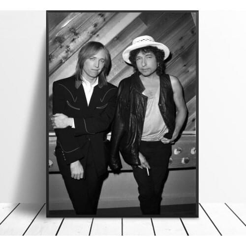 Tom Petty,Bob Dylan Silk Fabric Poster And Print Wall Art Picture Painting Home Decor