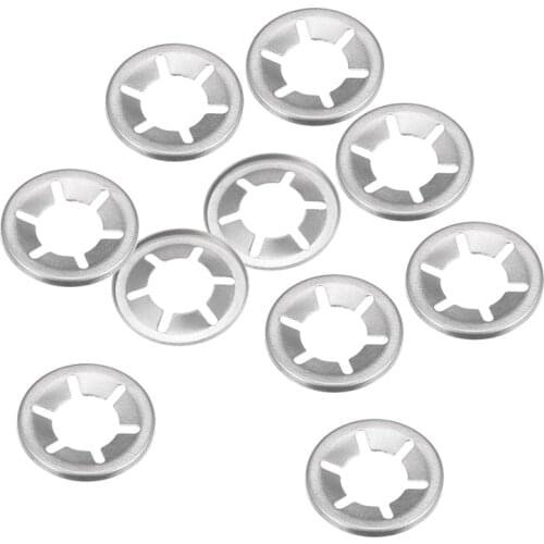 UXCELL 10Pcs M14 Internal Tooth Starlock Washers 13.5mm I.D. 28mm O.D. Stainless Steel For Machinery Equipment Gaskets Hardware