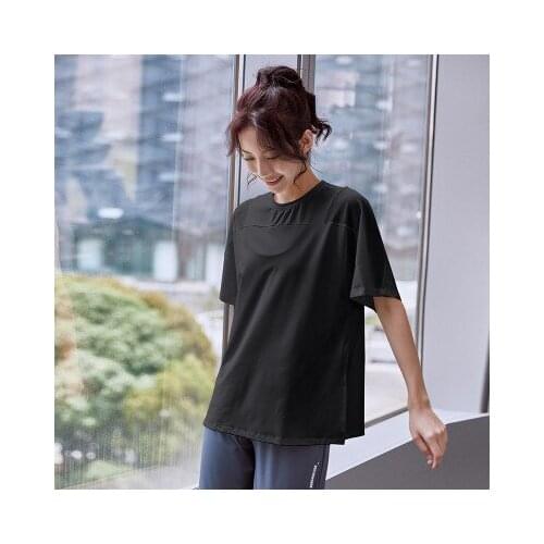 Women Shirts Long Sports Quick-drying Clothes Womens Loose Running Blouses Plus Size Fitness Clothes, Short-sleeved T-shirts