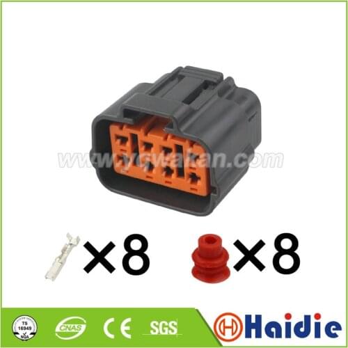 1set 8pin auto electric waterproof plug wiring cable harness connector 6195-0051