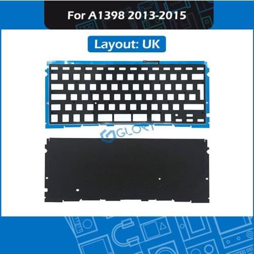 10pcs/Lot A1398 Keyboard backlight UK Layout For Macbook Pro Retina 15" A1398 Keyboard Repair