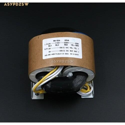 115V / 230V 65VA Dual 12V R type transformer With shielded wire output 65W (12V+12V)