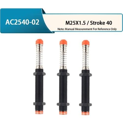 AC2540-02 AC Pneumatic Shock Absorber Oil Pressure Hydraulic Damper Damping Adjustable manipulator Hydraulic Buffer