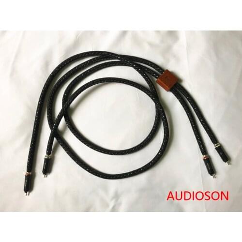 AUDIOSON- KS-1036 5N OFC silver plated audio interconnect cable with WB-0102Ag RCA connectors