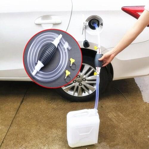 Auto Suction Pipe High Flow Siphon Hand Pump Portable Car Oil Change Tool Set Auto Exchange Drained Kit Car Accessories