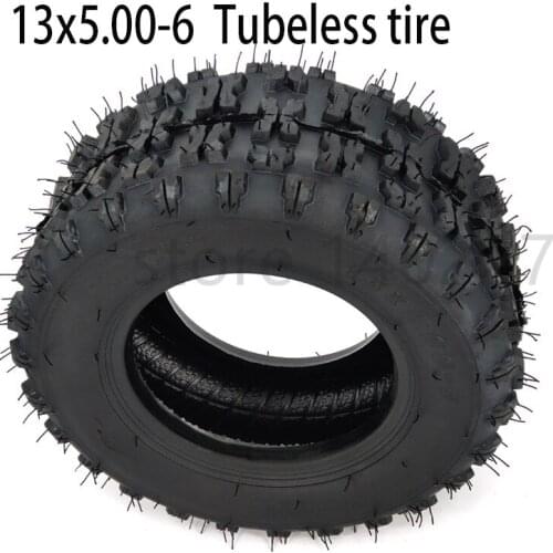 Good quality 13x5.00-6 '' Vacuum Tire Tubeless Tyre 4.10-6 for ATV QUAD Buggy Mower Go-kart Buggy Electric scooter wheel