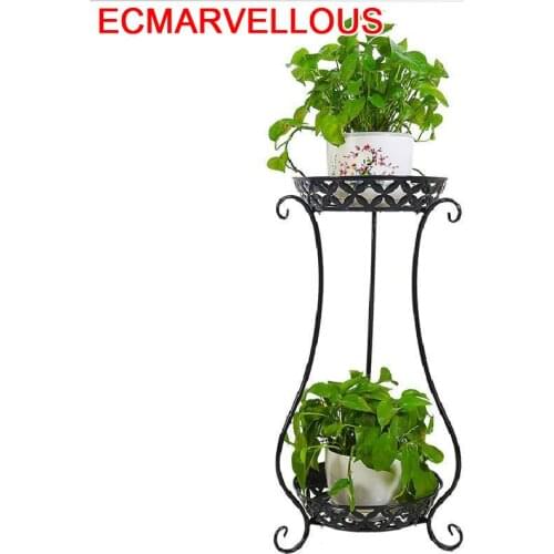 Decoracion Exterior Support Pour Plante Flower Decorative Metal Shelf Varanda Decor Iron Balcony Stand Balcon Balkon Plant Rack