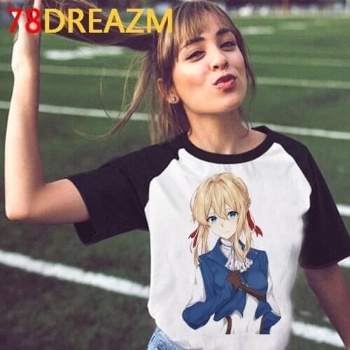 Violet Evergarden Saiki k t-shirt summer top female harajuku kawaii tumblr print casual t-shirt kawaii