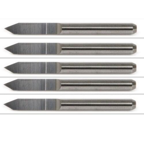 Fixmee 10pcs L30mm V-shape 60degree 0.1mm 3.175mm Carbide PCB Engraving Bits CNC Router Tool