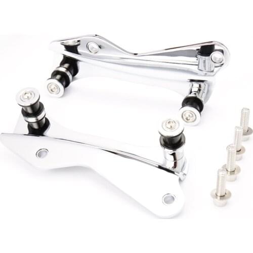 Chrome 4 Point Docking Hardware Kit For Harley Touring 2014 2015 2016 2017 2018 Models
