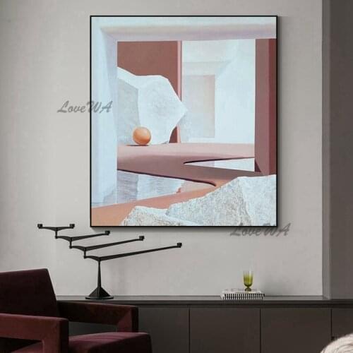 Beautiful Home Good Wall Art Canvas Painting Modern Large Wall Picture For Bedroom Frameless Warm Color Is Abstract Artwork