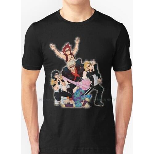 Memesquad Halftone T Shirt 100% Pure Cotton Bakusquad Bakugo Katsuki Bnha Mina Ashido Denki Kaminari Sero Hanta Kirishima