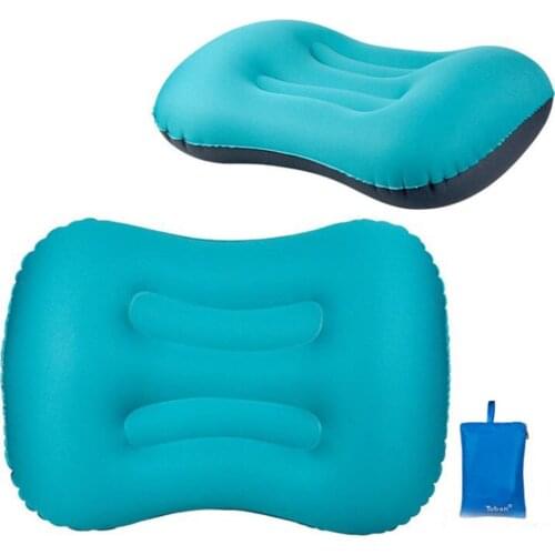 1PC Outdoor Waterproof Pillow Portable Travel Inflatable Pillow Outdoor Mats Useful Camping Pillow Soft for Hiking Sleeping Gear