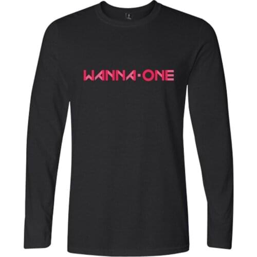Latest Fashion Kpop WANNA-ONE Hip Hop T-shirts Women Men T Shirts Casual Tee Shirt O-neck Long Sleeve T-shirt Sweatshirt Top 4XL