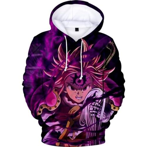 2021 New Creative The Seven Deadly Sins Men Women Hoodies Sweatshirt Harajuku 3D Print Pattert Pullovers Fashion Autumn Clothes