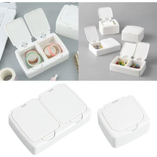 Plastic Organizer Box for Storage Small Action Figures Cotton Swabs Paper Clips Small Coils of Thread