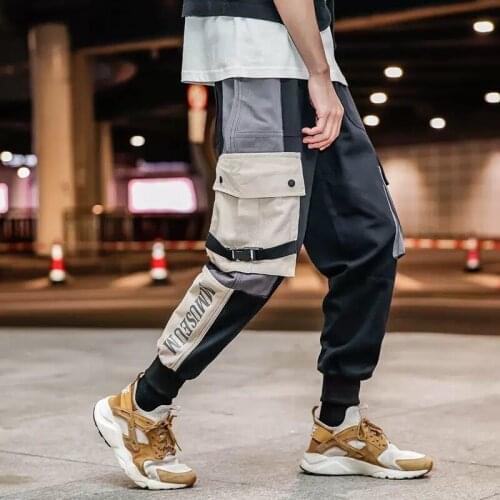 Joggers Ankel-Length Camo Pants Mens Pockets Japanese Sweatpants Male Korean Pants Hip Hop Track Pants 3XL XXXL