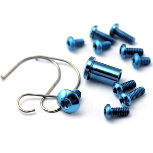 Foldable Pocket Knife Titanium alloy Spindle Back Clamp Screws Kit Repair Replacement Parts For 555-556-557 Mini Griptilian