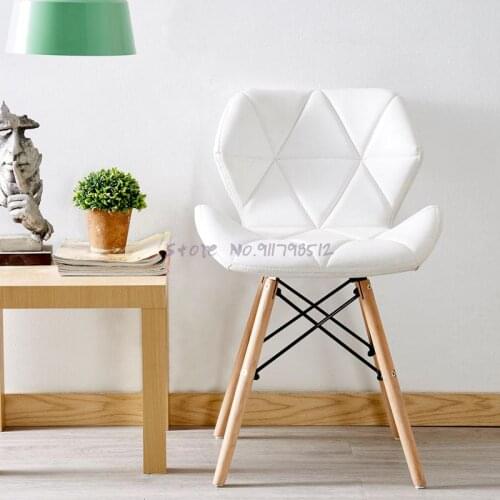 Ins chair creative computer chair modern minimalist study home makeup stool backrest nordic dining chair