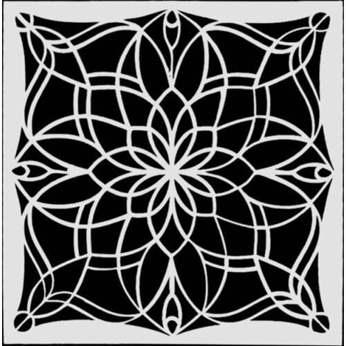 13*13 Flower Layering Stencils for Diy scrapbook/photo album Decorative Embossing coloring,painting stencil,home decor