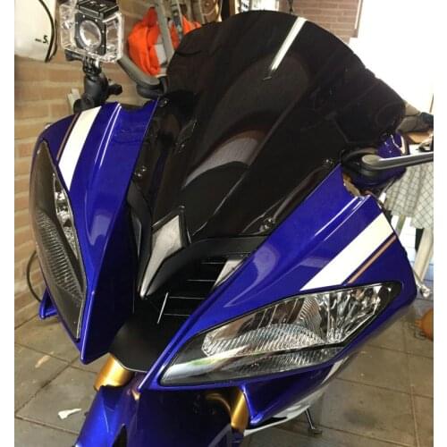 Windscreen For 2008 2009 - 2012 2013 2014 2015 2016 Yamaha YZF-R6 YZF 600 R6 Wind Screen Deflectors Windshield Smoke Iridium