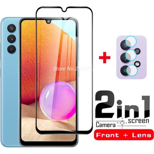Screen Protector and Camera Lens Armored Film Case for Samsung Galaxy A32 4G A42 5G A32 5G Tremp Safety Glass