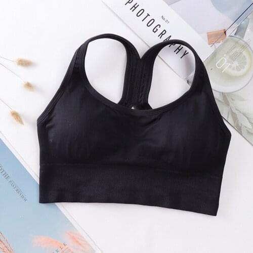 No Steel Ring Deportivo Mujer Vest-style Running Sports Bra Gathering Large Size Sport Bra Top Quick-drying Shockproof Push Up