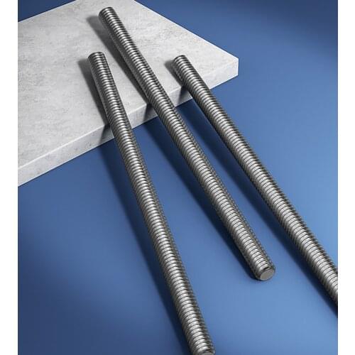 1Pcs Left Hand Threaded Rod M4-M24 Full Threaded Wire Screw Rod Bolt Bar Studs 304 Stainless Steel Length 250mm