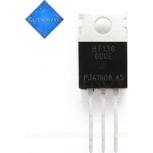 10pcs/lot BT136-600E BT136-600 BT136 TO-220 In Stock