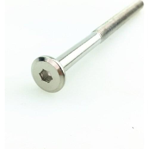 STARPAD For Motorcycle Car Repair Parts Supplies Flat Head Inverted Hexagon Socket Bolts White Zinc Plated M8*120MM 10pcs