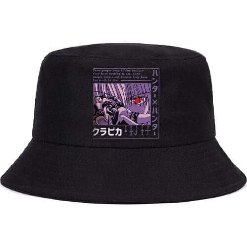 2021Hunter X Hunter Kurapika Summer Hat Killua Zoldyck Print Harajuku bucket hat Unisex Fashion Casual bob panama fisherman hat